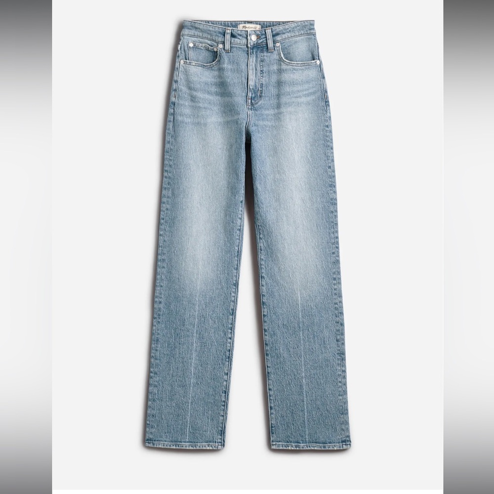 Madewell Straight Leg Jeans in Light Blue Denim